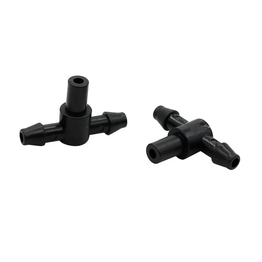 Drip Micro Irrigation System Fittings Hose Barbed Connectors Tee Joints for 1/4 Inch Hose