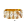 Zircon Crystal Bridal Tennis Sparkle Rhinestone Stackable Stretch Bracelets for Women