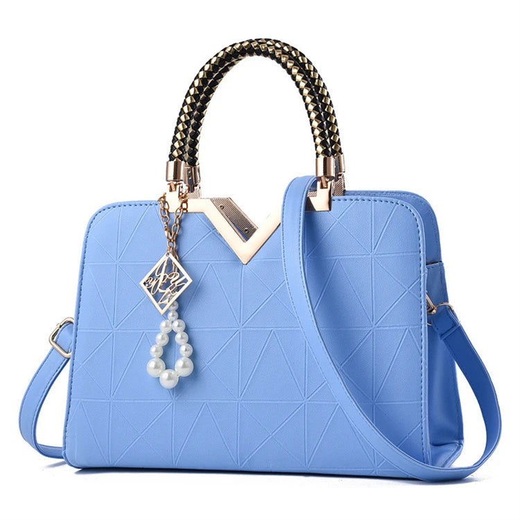 Promotional Fancy Pu Leather Shoulder Womens Fashion Trends Ladies Bags Ladies Handbag