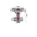 Two Way Pivot Soft Close Damping Cabinet Hinges Iron Door Window Hinge for Kitchen Hospital and Apartment Furniture Hardware