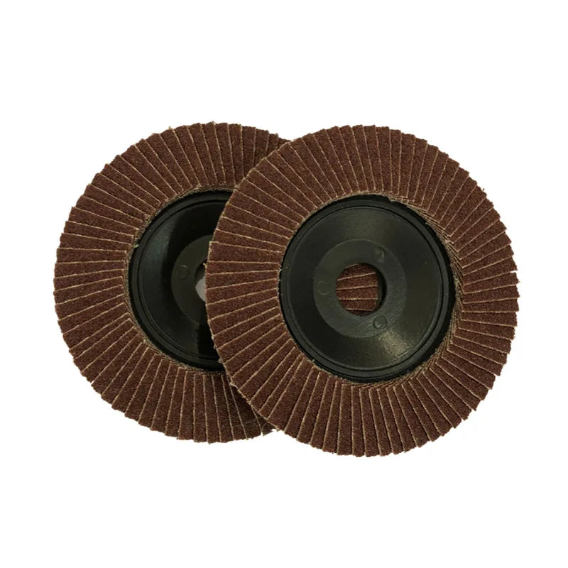 PMS 100mm Plastic Cover Louver Polishing Sheet 4 Inch Flat Sandpaper Wheel 72 Pages Louver Blades Flap Disc