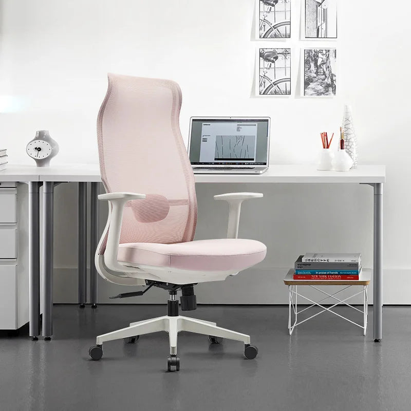 New Design Chair Ergonomic High Back Swivel Adjustable Pink Mesh Office Computer Chair for Home Office