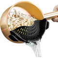 Kitchen Draining Tools Pot Strain Colander Pasta Drainer Food Clip Basket Silicone Strainer Vegetable Washing Colander