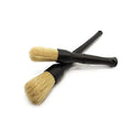 Natural Bristle Boar Hair 2pcs Detailing Brush Set Premium Quality Car Brushes for Detailing