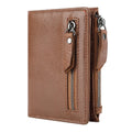 2023 RFID Secure Large Capacity Multi-card Leather Wallets for Men and Extract Card  Mens Genuine Leather Zipper Wallet