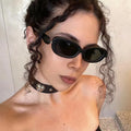 2024 Luxury Customized Logo Glasses New Fashion Oval Advanced Sunglasses Men's and Women's Trendy Shades