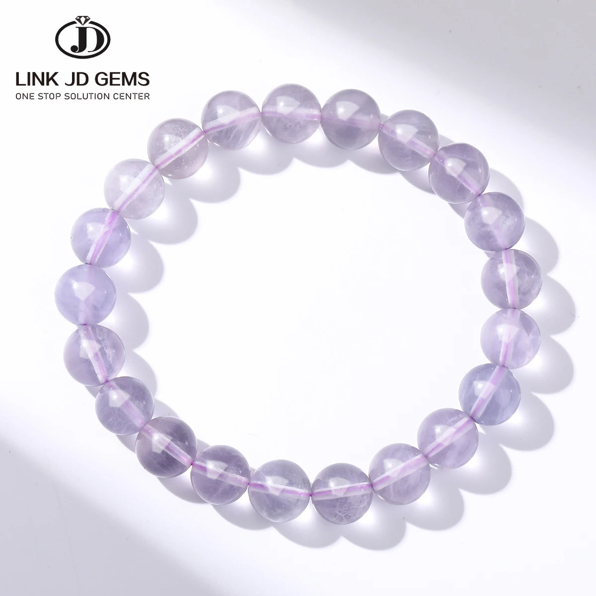 JD GEMS Natural Purple Crystal Bracelet Purple Gold Bracelet Fashion Purple Ghost Female Crystal Beads Bracelet Fashion Jewelry