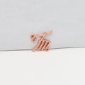 Summer Eco-Friendly Metal Accessories Bikini Bra Waterproof Letter Metal Logo with Holes