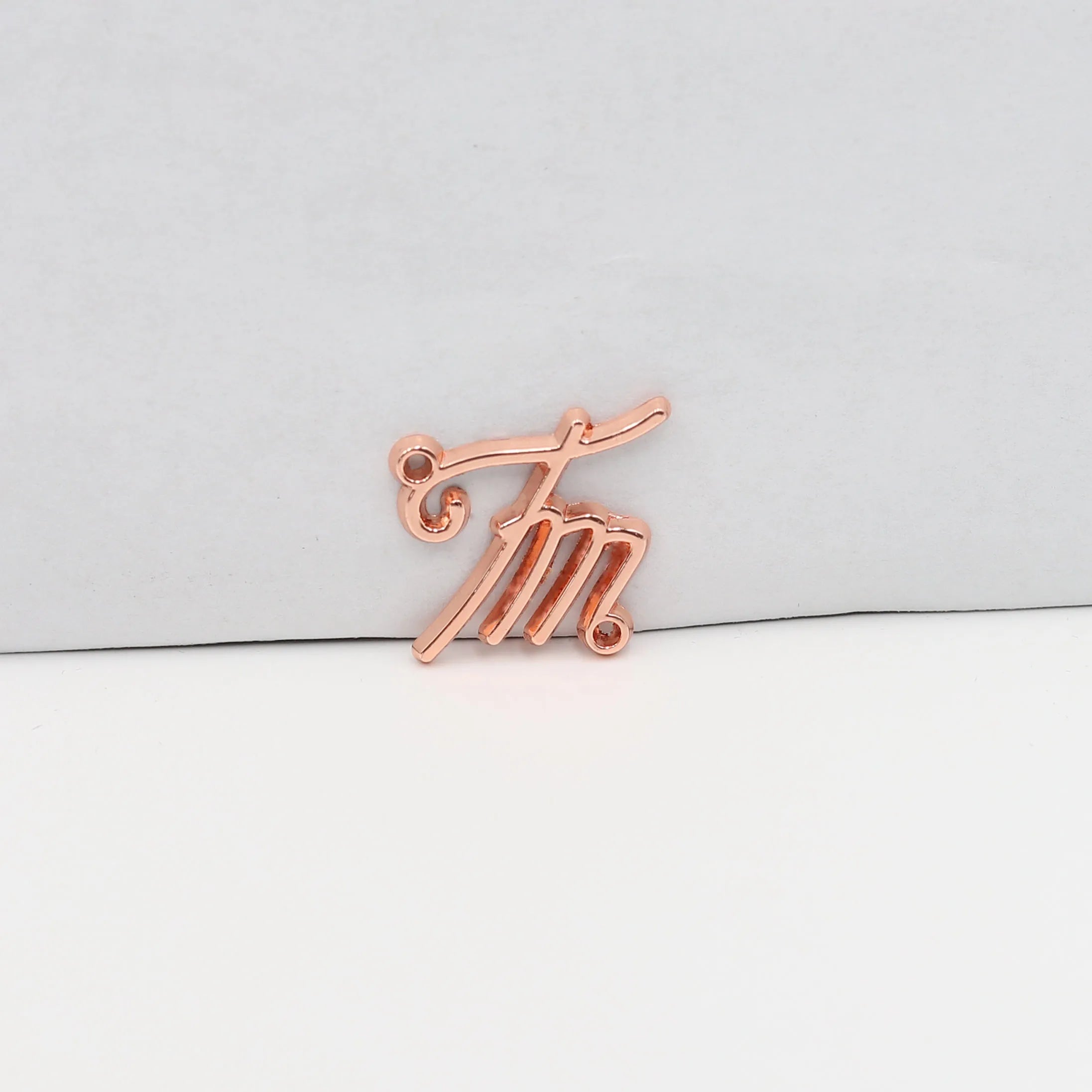 Summer Eco-Friendly Metal Accessories Bikini Bra Waterproof Letter Metal Logo with Holes