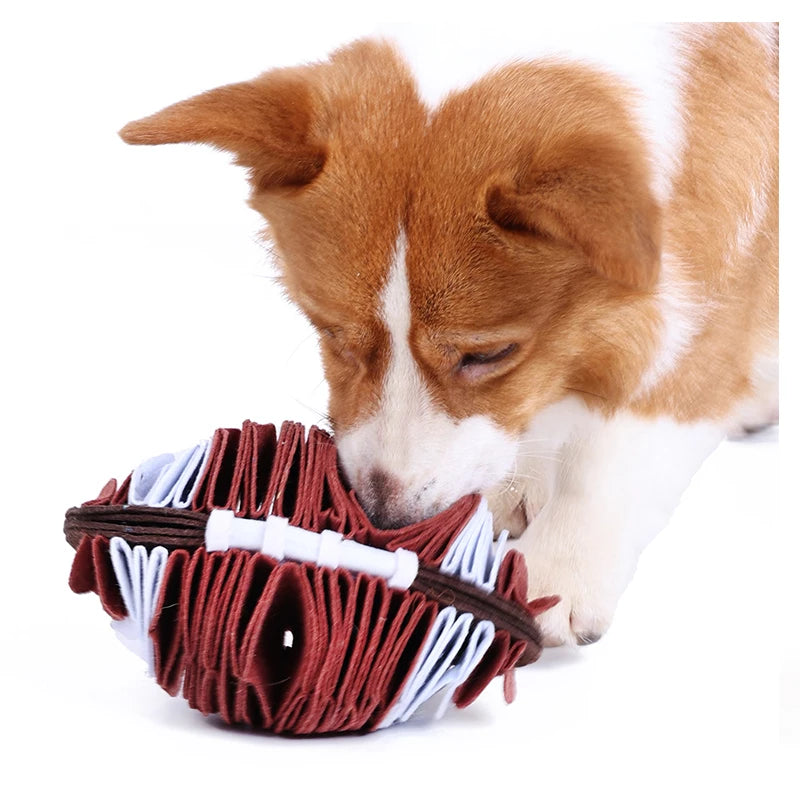 Pet chew toys Pet chew toys Interactive Eco-Friendly Dog Rugby Ball Toy Durable Polyester Football Toy for Small and Large Pets