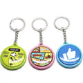 Colorful Badge Single Side 25/32/37MM Plastic Button Making Keyring for Home Decoration