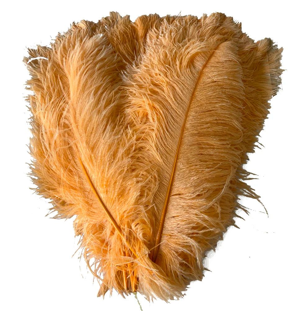 Khaki Natural Plume Ostrich Feathers for Party Carnival Home Wedding Centerpiece Christmas Vase Holiday Decor DIY Craft Floral