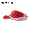 REXCHI XMZ280 Rts Embroidery Sun Visor Hat Outdoor Sport Beach Running Golf Visor Cap for Women Men Contrast Adjustable