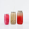 210ml 330ml 500ml Transparent PET Plastic Cans with Easy Open Pull Ring Lid for Water Coffee Milk Soda Drinks