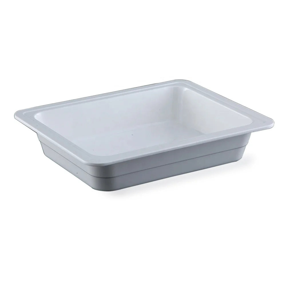 Factory Supply Restaurant Food Warming Container Serving GN 1/2 Large White Deep Melamine Tray