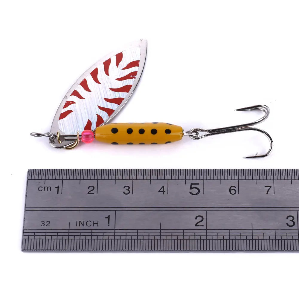 Hengjia Spinner Lure 12G 10G 3.6G Spoon Brass Metal Fishing Lure Hard Bait Carp Fishing Pesca Pike Wobblers