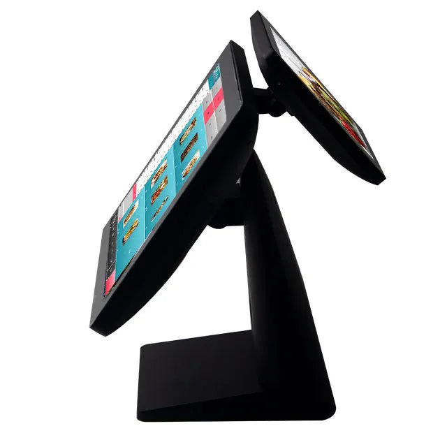 Factory Direct Sale  Aluminium Alloy Straight Stand POS System Machine 15''/15.6'' Capacitive Payment Machine