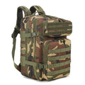 Large Capacity 36-56L Waterproof Tactical Backpack Zipper Closure 600D Oxford Fabric Unisex Customized Color Fast Travel