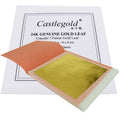 24 k Gold Leaf Edible Cake Decoration 5 Transfer Pieces a Booklet 8 X 8 cm  Leaf Gold Deco Gold Leaves Sheet Art