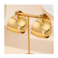 Exaggerated Personality Hollow Circle Geometric Earrings Ladies Wholesale Cuban Hoop Earrings