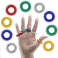 Hengsheng Spiky Sensory Finger Rings Acupressure Ring Set for Teens Adults Silent Stress Reducer and Massager