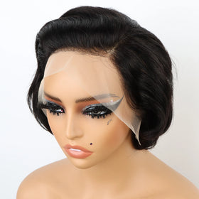 Wholesale Hair Vendor 3x4 Full Lace Front Pixie Cut Human Hair Short Wig for Black Women