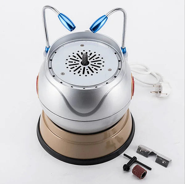 Anjamie Electric Dental Lab Steel Ball Type Arch Trimmer with LED Light CE Certified Class I Model AN-0137