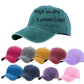 Vintage Sporty Snapback Visor Acid Washed Common 6-Panel Baseball Cap Distressed Dad Hat with Customized Logo 100% Cotton