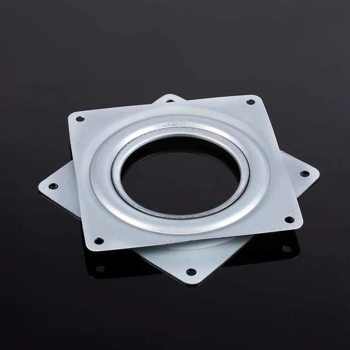Galvanized Steel Rotating Plate Display Base Turntable Square Display Stand Desk Tool Placemat for Dining Table Table Mat
