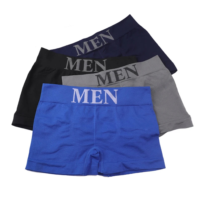 Cheap Factory Wholesale Price Men's Boxer Briefs Ice Silk Fierce Breathable Comfortable Mid-waist Four-corner Underwear
