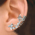 CAOSHI Ear Retro Women Flower Leaf Clip Ear Cuff Punk Wrap Cartilage Earring Jewelry Gift Vintage Clip Earrings Women