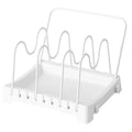 Spoon Rest and Lid Holder Pan Cover Holder Pot Lid Storage Pot Lid Holder Cutting Board Drain Rack Countertop Shelf