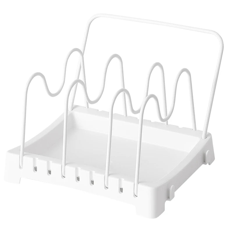 Spoon Rest and Lid Holder Pan Cover Holder Pot Lid Storage Pot Lid Holder Cutting Board Drain Rack Countertop Shelf