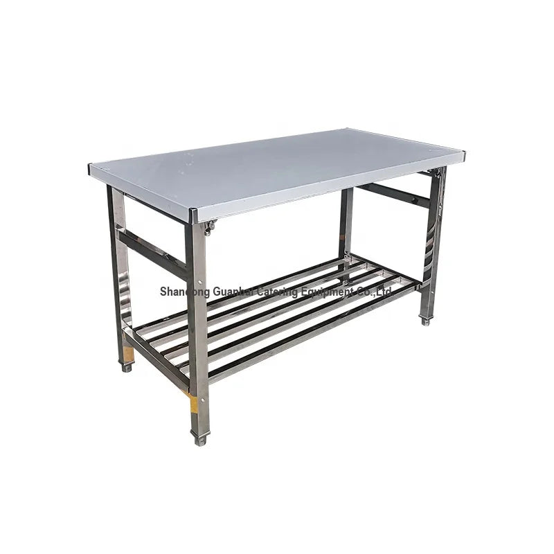 Hot Sales Kitchen Stainless Steel Work Table Folding Work Table for Commercial
