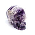 Wholesale Custom 1.75 Inch Dream Amethyst Skull Carving Natural Crystal Human Skull Bone Statue Desktop Decor Pendant for Sale