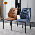 Modern Minimalist Dining Chairs Home Nordic Luxury Backrest Italian Hotel Creative Restaurant Leather Chairs Dining Tables