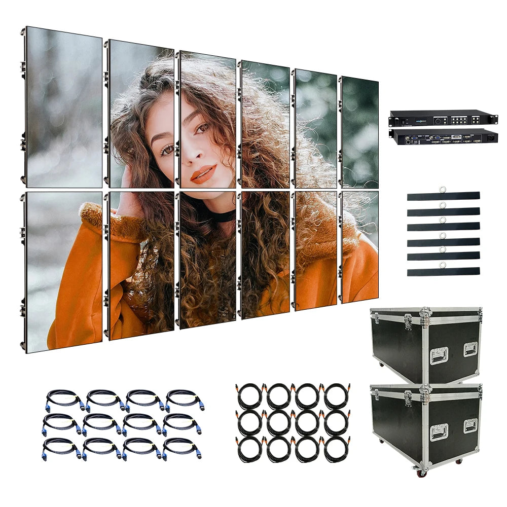 Indoor Rental Pixel Pitch 3.9mm 500x1000 Die-casting Aluminum Advertising Led Video Panel