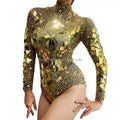 Luxury   Party Club Sequin Mirror Charming Black Noble Womens Bodysuit 2021 Ladies Jumpsuit Sexy Club Outfits