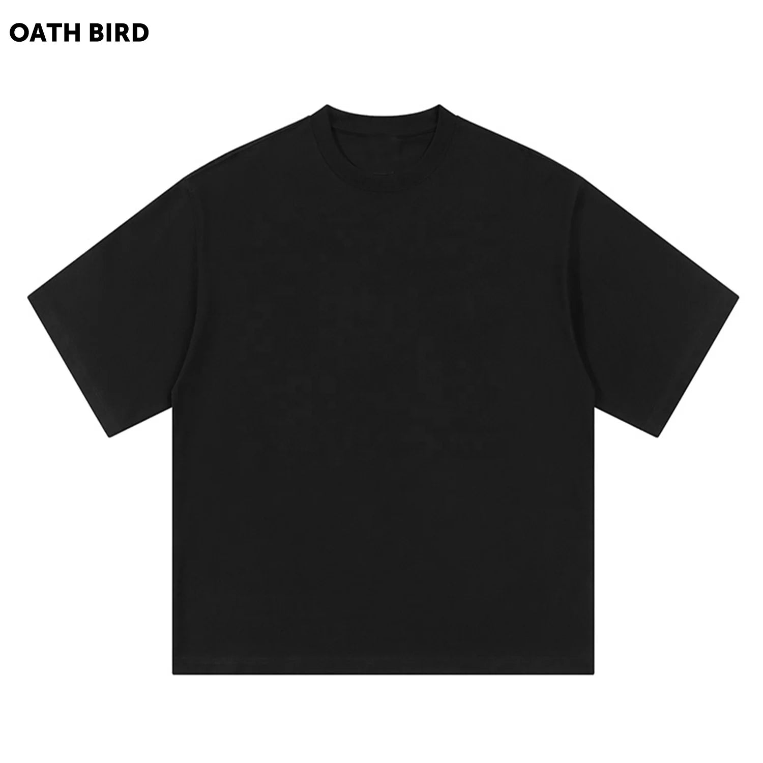 Ribbed Crewneck Streetwear Heavyweight Cotton Tee Unisex Boxy Fit t Shirt Custom Printing Logo Blank Oversized Tshirt Men