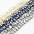 Wholesale 3-5mm Natural White/Grey/Black Freshwater Loose Pearl Beads for Jewelry Making & DIY Bracelets