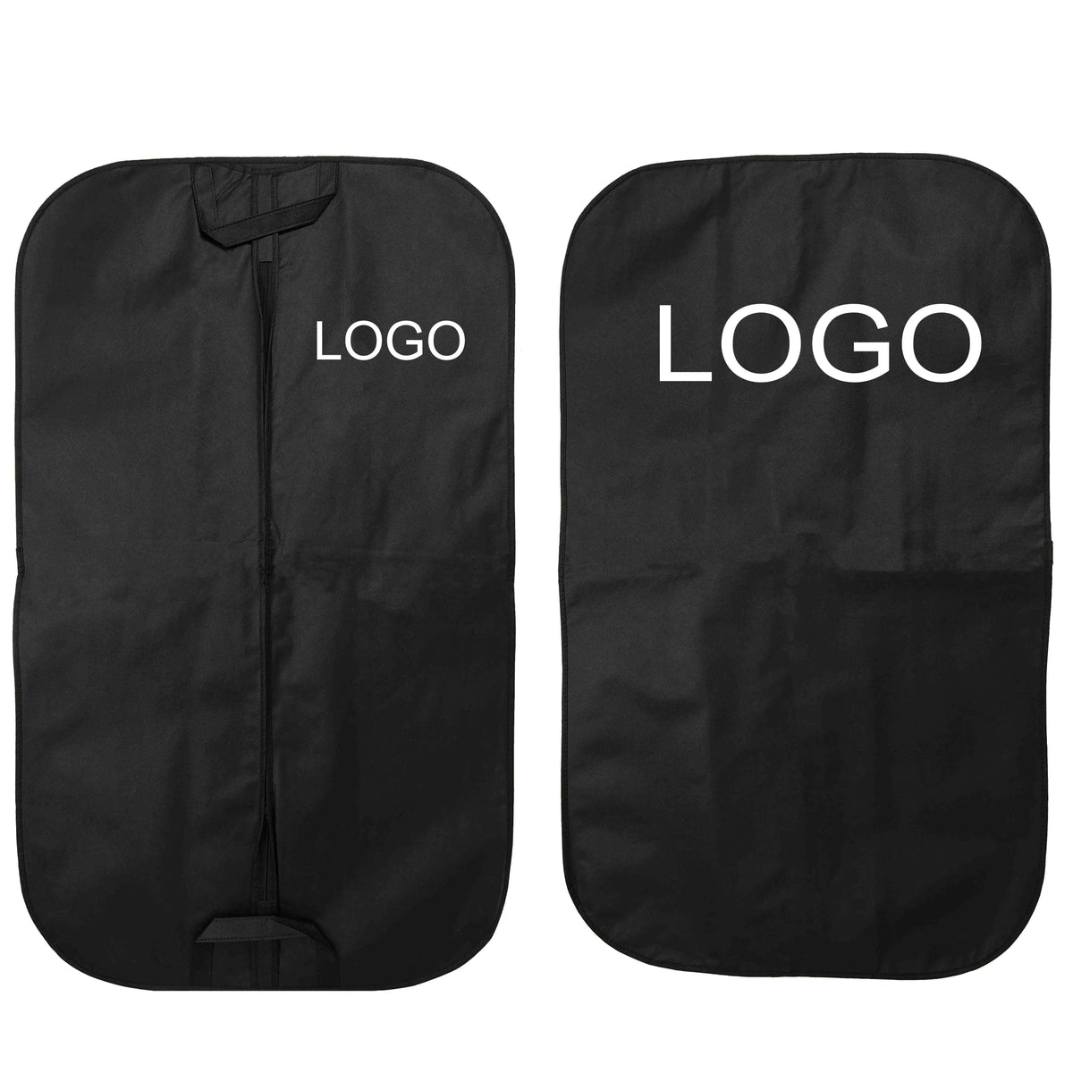 Free Custom Logo Wholesale Non Woven Men Black Eco Friendly Cloth Suit Garment Cover Bag With Zipper