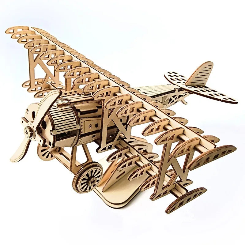 2024 New Arrival 3d Wooden Puzzle Wooden Toys Gliders Diy Creative Ornament for Exercise Brainpower and Patience