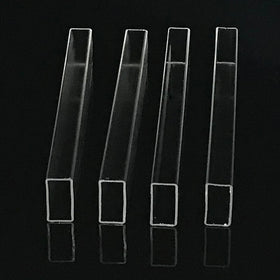 Yishun Custom Clear Color Rectangular PMMA Pipe Plastic Acrylic Rectangle Tube