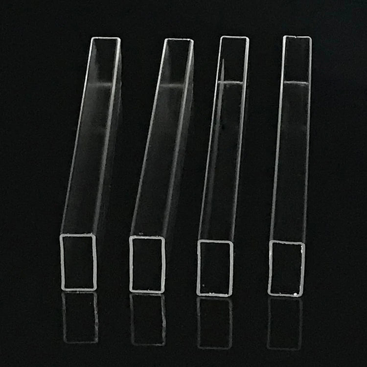 Yishun Custom Clear Color Rectangular PMMA Pipe Plastic Acrylic Rectangle Tube