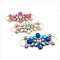 Hot Sale Swimwear Buckle Bikini Chain Alloy Pink AB Color Rhinestone Bikini Connector for Women Swimsuit