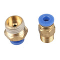Pneumatic Parts 1/8 1/4 Inch Male Thread Brass Straight Quick Coupling 4mm Slip Lock Connector MegaBDM