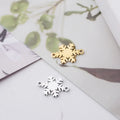 Stainless Steel Mirror Polished Diy Small Cute Snowflake Charms Accessories for Making Jewelry