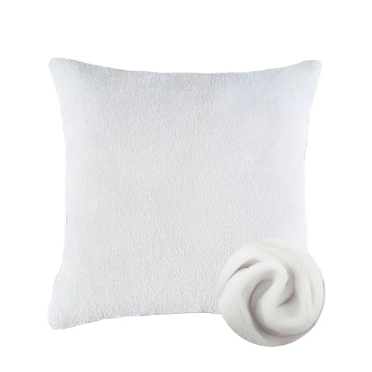Subbank Wholesale 16In Sublimation Blanks Pillow Case Custom Print Logo 40x40CM White Cushion Cover Sublimation Satin Pillowcase MegaBDM