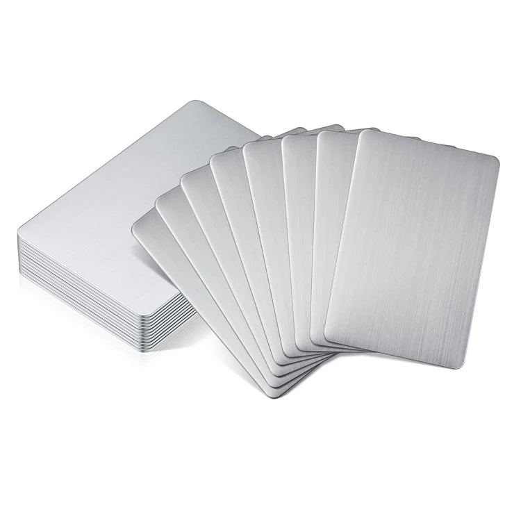 Customized Logo Business Card Promotional Advertising Carving Stainless Steel Metal Sheet Metal Fabrication