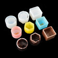HY DIY Square Flower Pot Resin Plant Mold for Planter Pot Mold